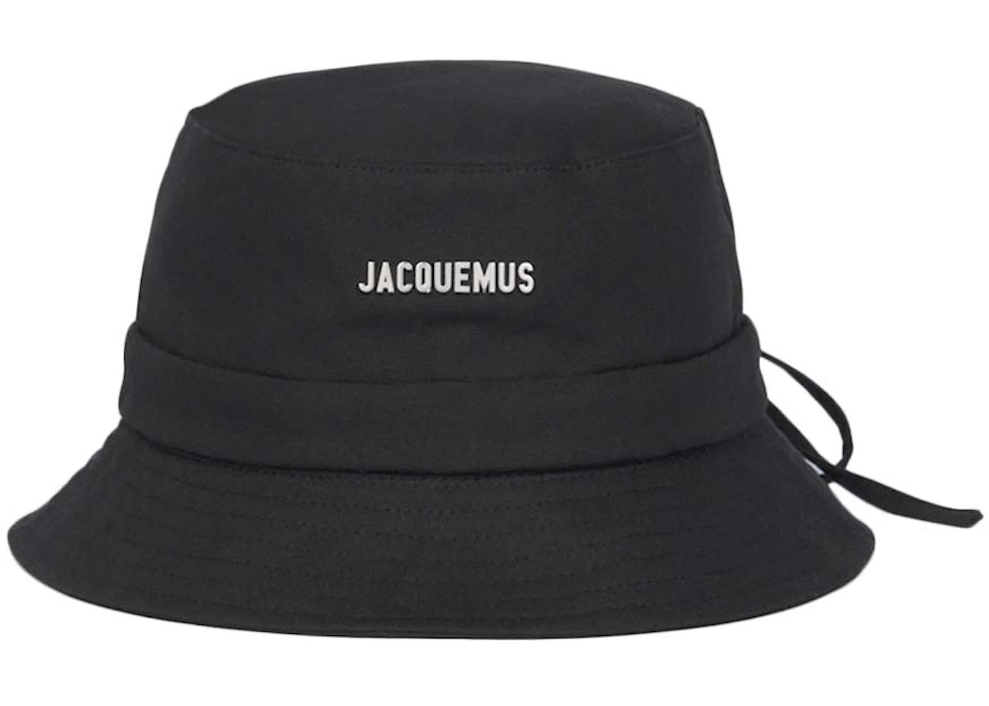 Jacquemus Le Bob Gadjo Bow Bucket Hat-Black