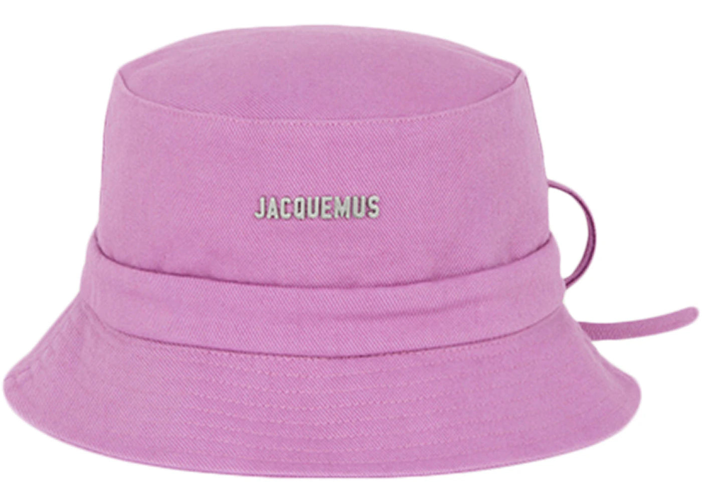 Jacquemus Le Bob Gadjo Bow Knotted Bucket Hat-Lilac