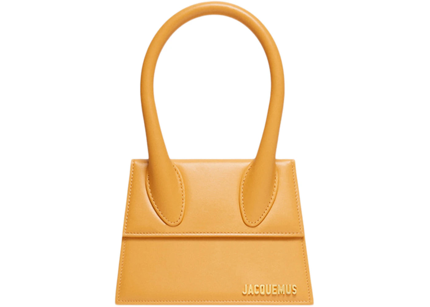 Jacquemus Le Chiquito Moyen Signature Handbag-Dark Yellow