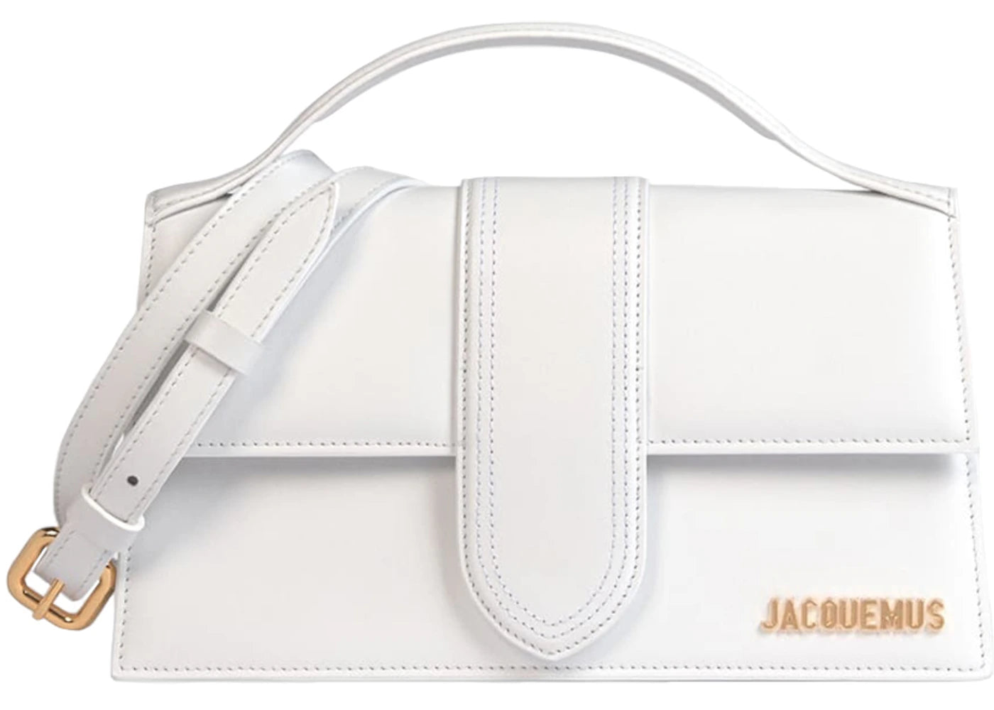 Jacquemus Le Grand Bambino Crossbody Strap Handbag-White