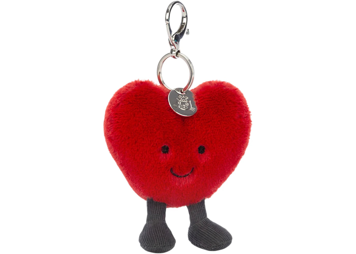 Porte-clés en forme de cœur Jellycat Amuseables AH4BC