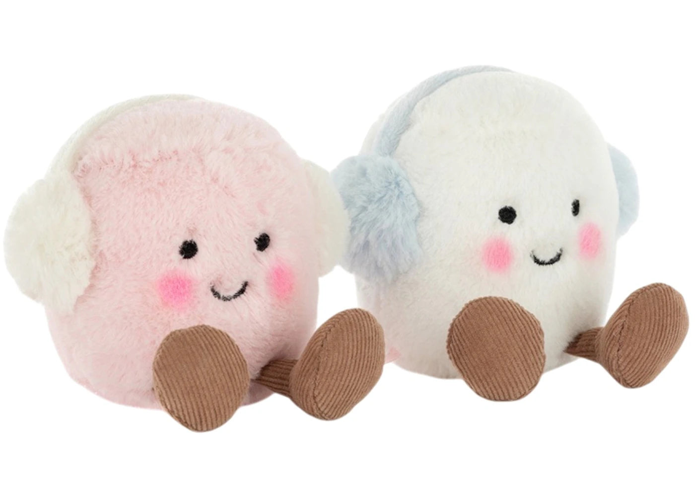 Jellycat Amuseables Toastie Pink and White Marshmallows Plush