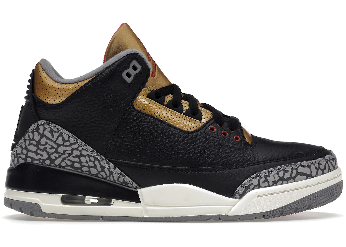 Jordan 3 Retro-Black Cement Gold (Women's)
