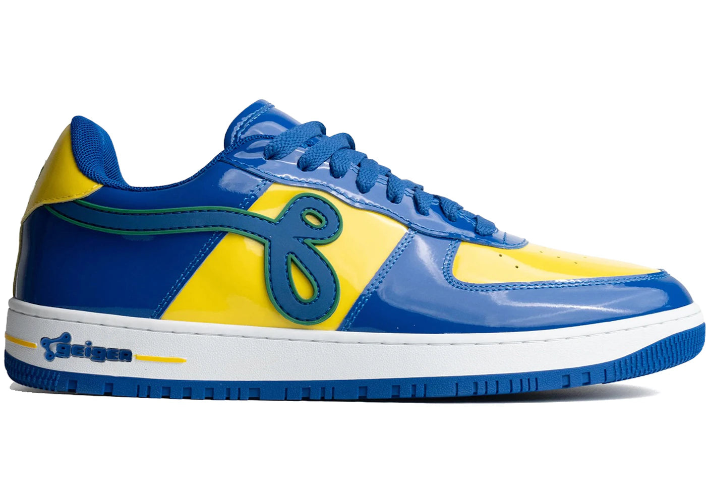 John Geiger GF-01 Blue Yellow Green Patent - main view