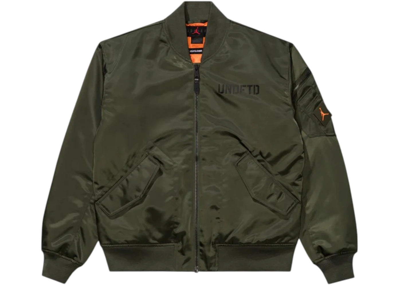 Jordan x Undefeated Bomber Jacket-Cargo Khaki/Orange