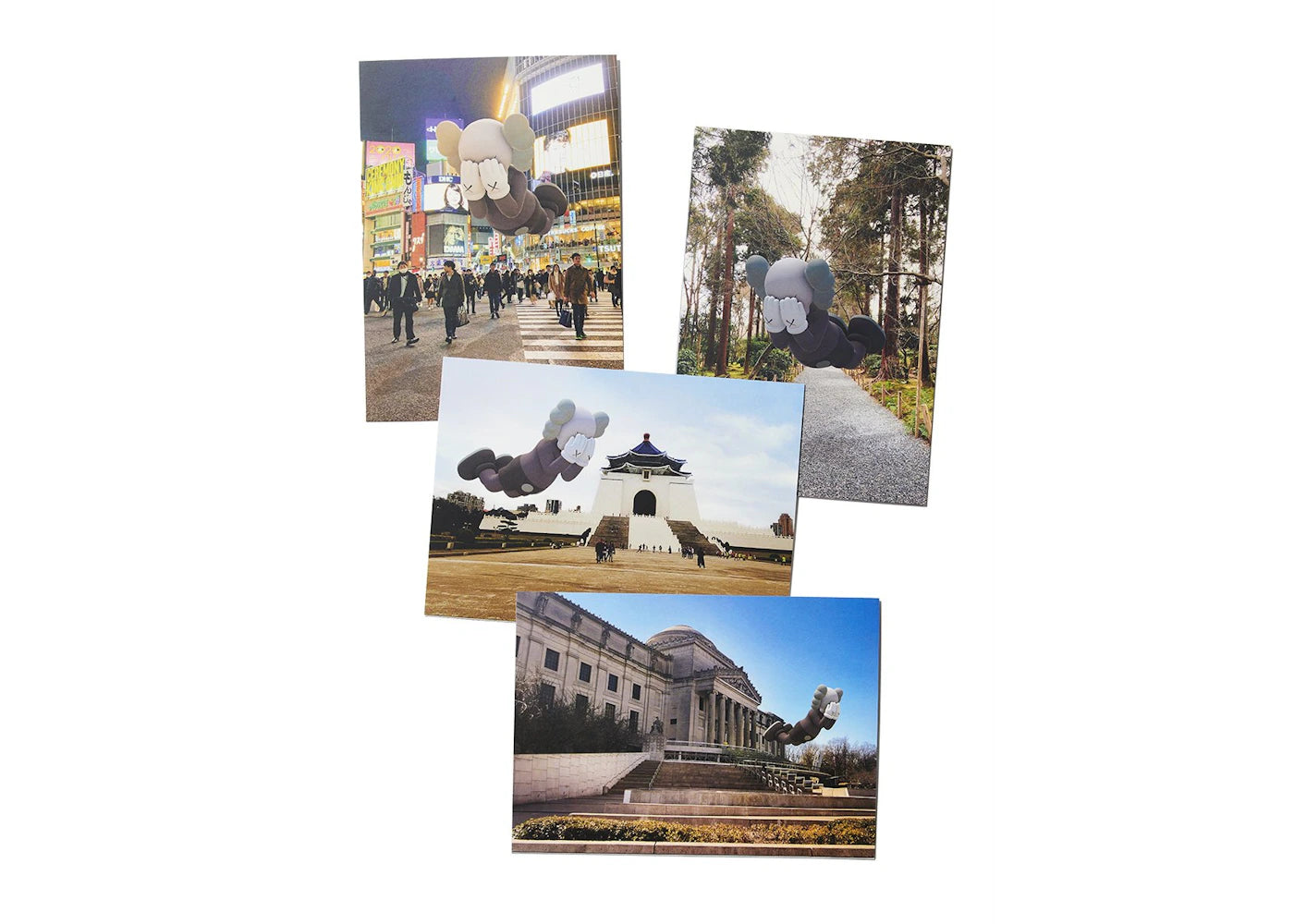 KAWS Brooklyn Museum Augmented Reality Postcard Set of 4 - main view
