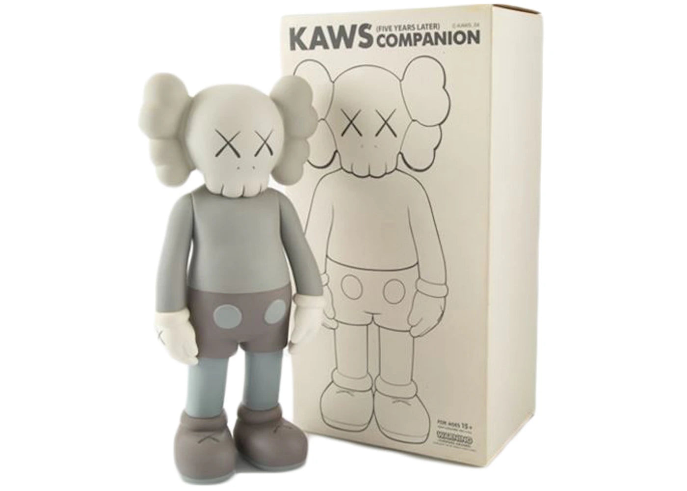 KAWS Five Years Later Companion Vinyl Figure-Grey