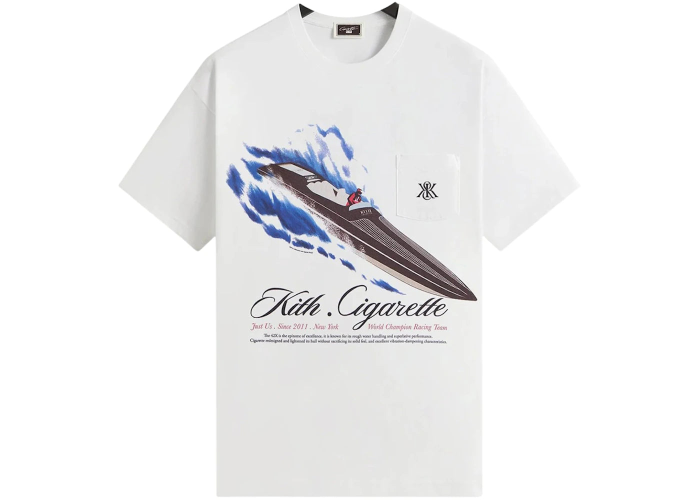 Kith Cigarette Racing 42X Vintage Tee-White