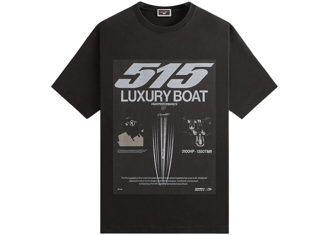 Kith Cigarette Racing 515 AD Vintage Tee-Black