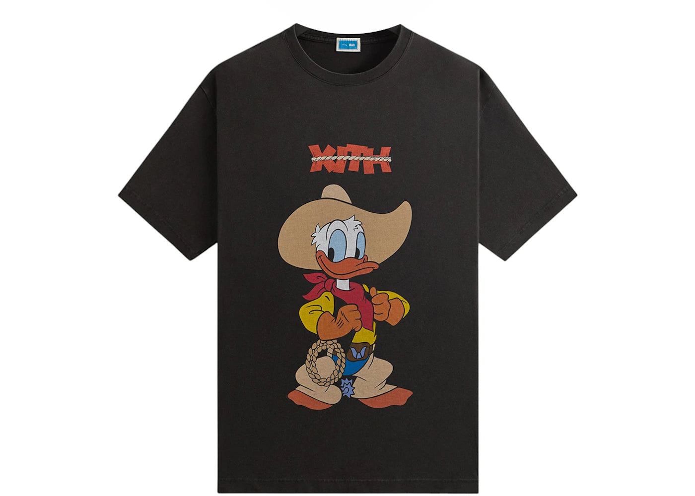 Kith Disney Donald Duck Cowboy Vintage Tee-Black