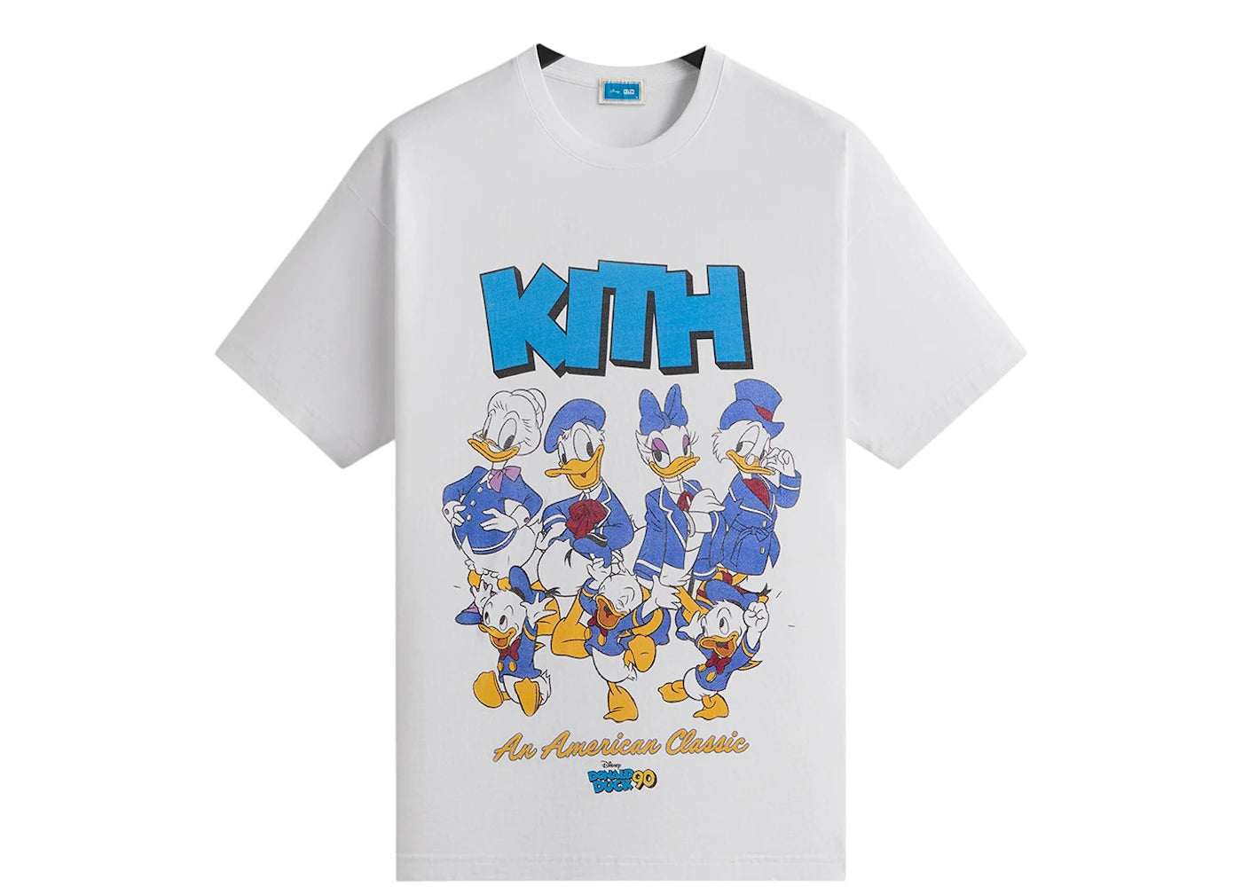 Kith Disney Donald Duck Family Vintage Tee-White