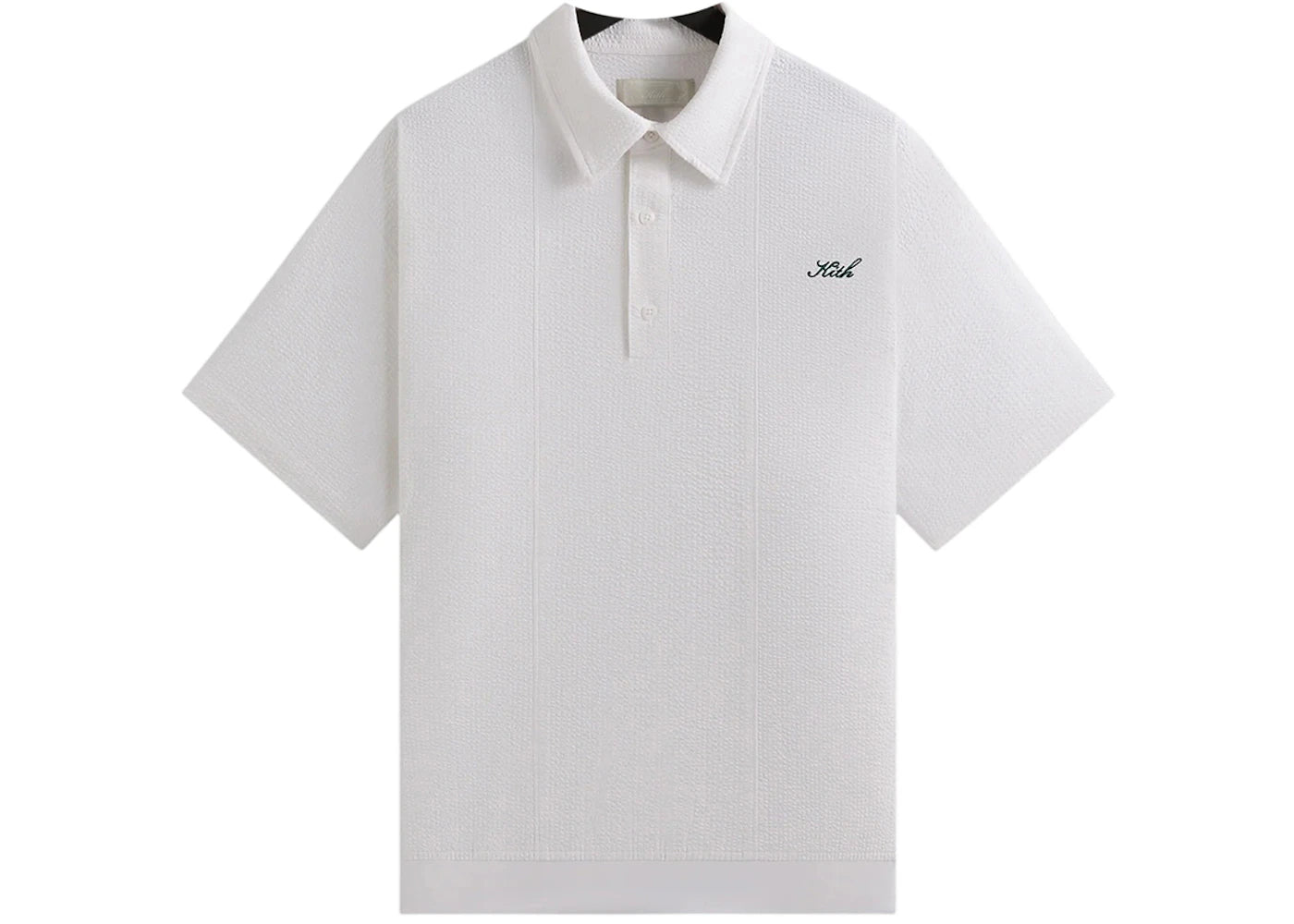 Kith Seersucker Harway Polo-White