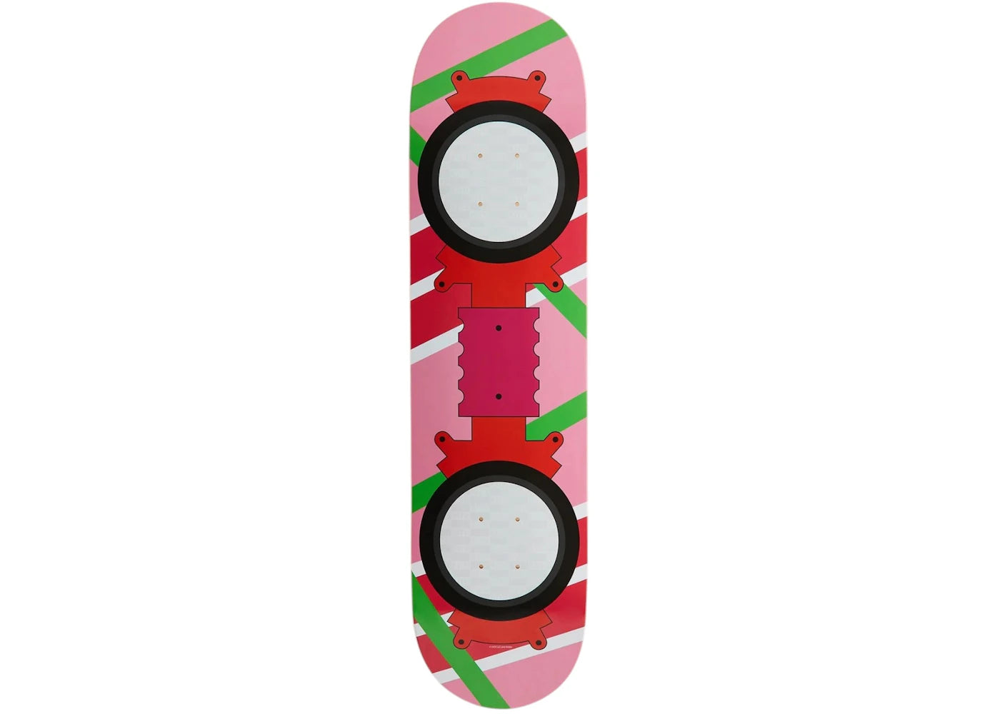 Kith x Back to the Future Skateboard Deck Multicolor/Pink - main view