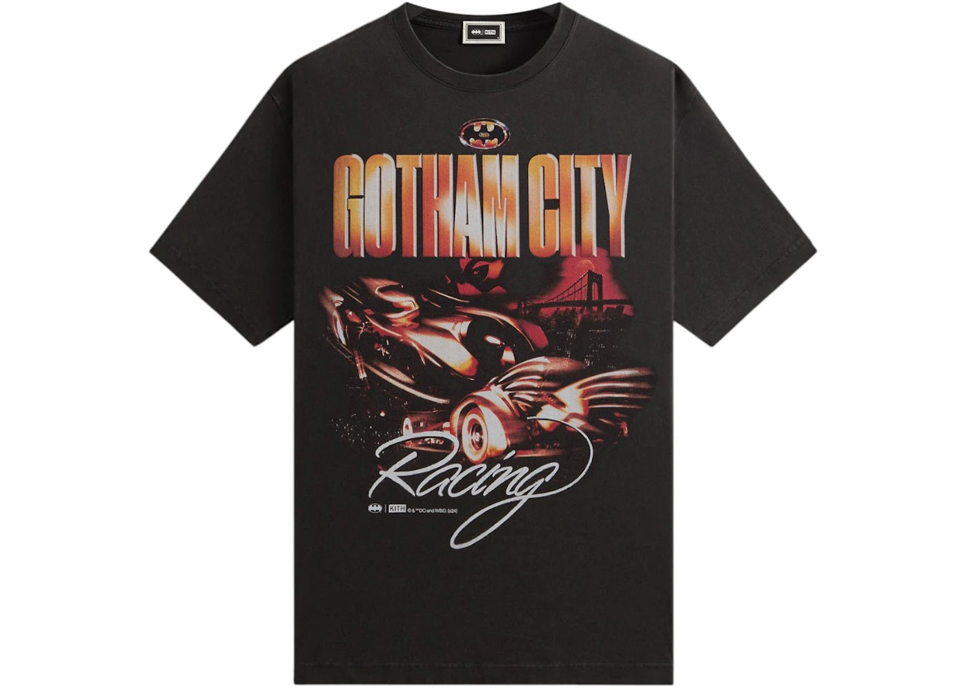 Kith x Batman Batmobile Vintage Tee-Black