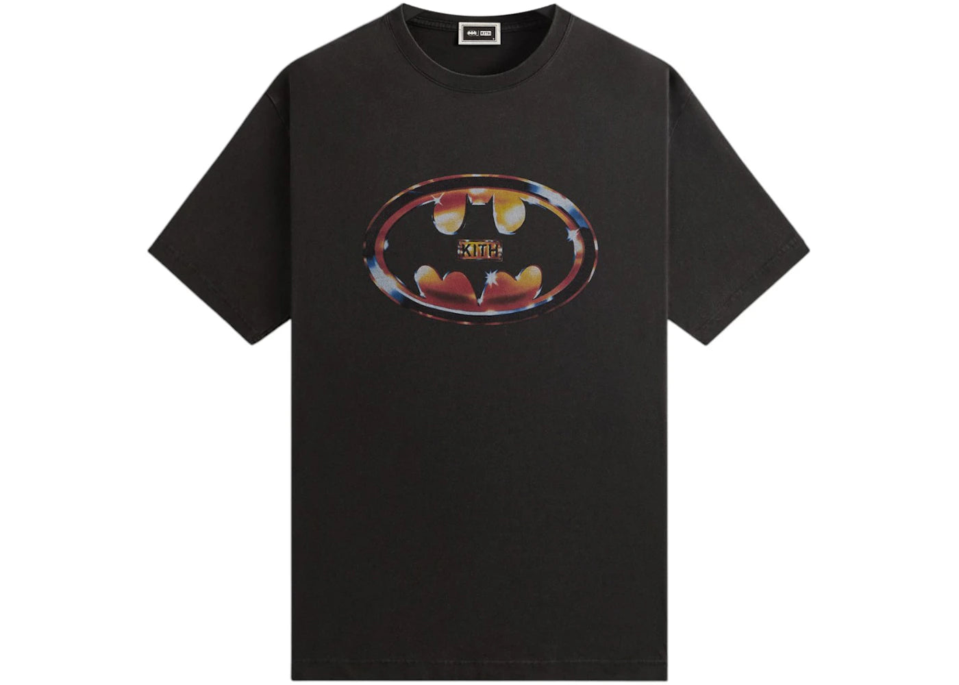 Kith x Batman Logo Vintage Tee-Black