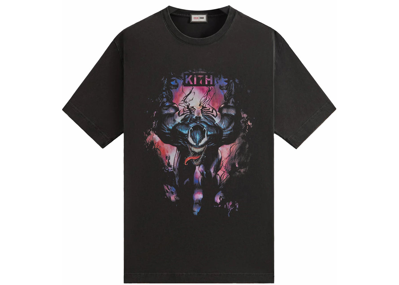 Kith x Marvel Symbiote Vintage Tee-Black
