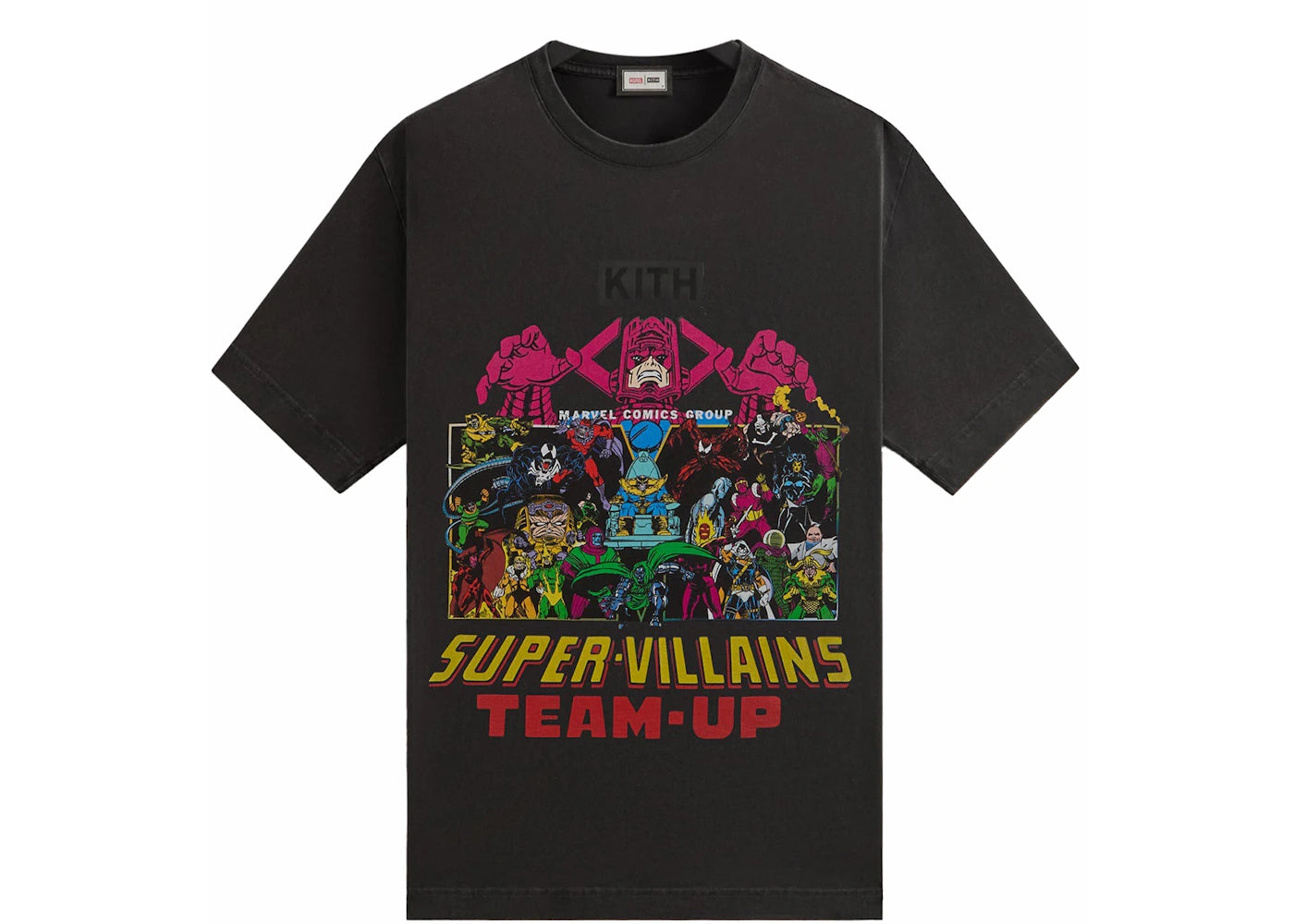 Kith x Marvel Team Up Vintage Tee-Black