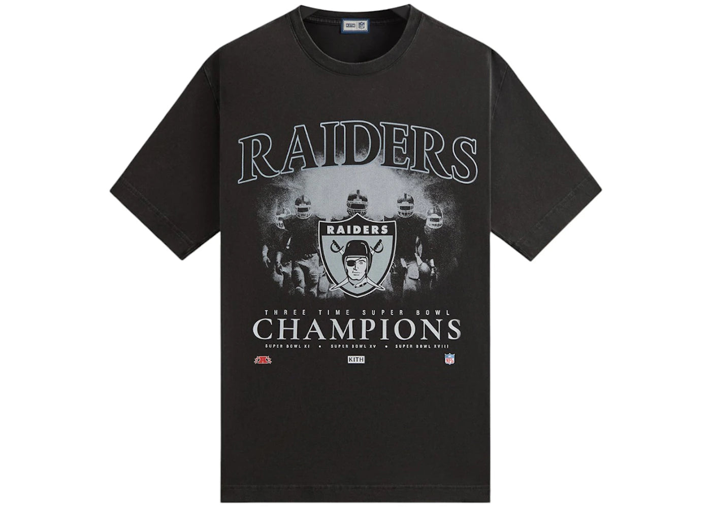 Kith x NFL 47 Raiders Vintage Tee-Black