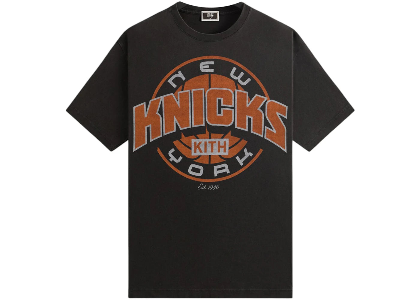 Kith x New York Knicks Showtime Vintage Tee-Black
