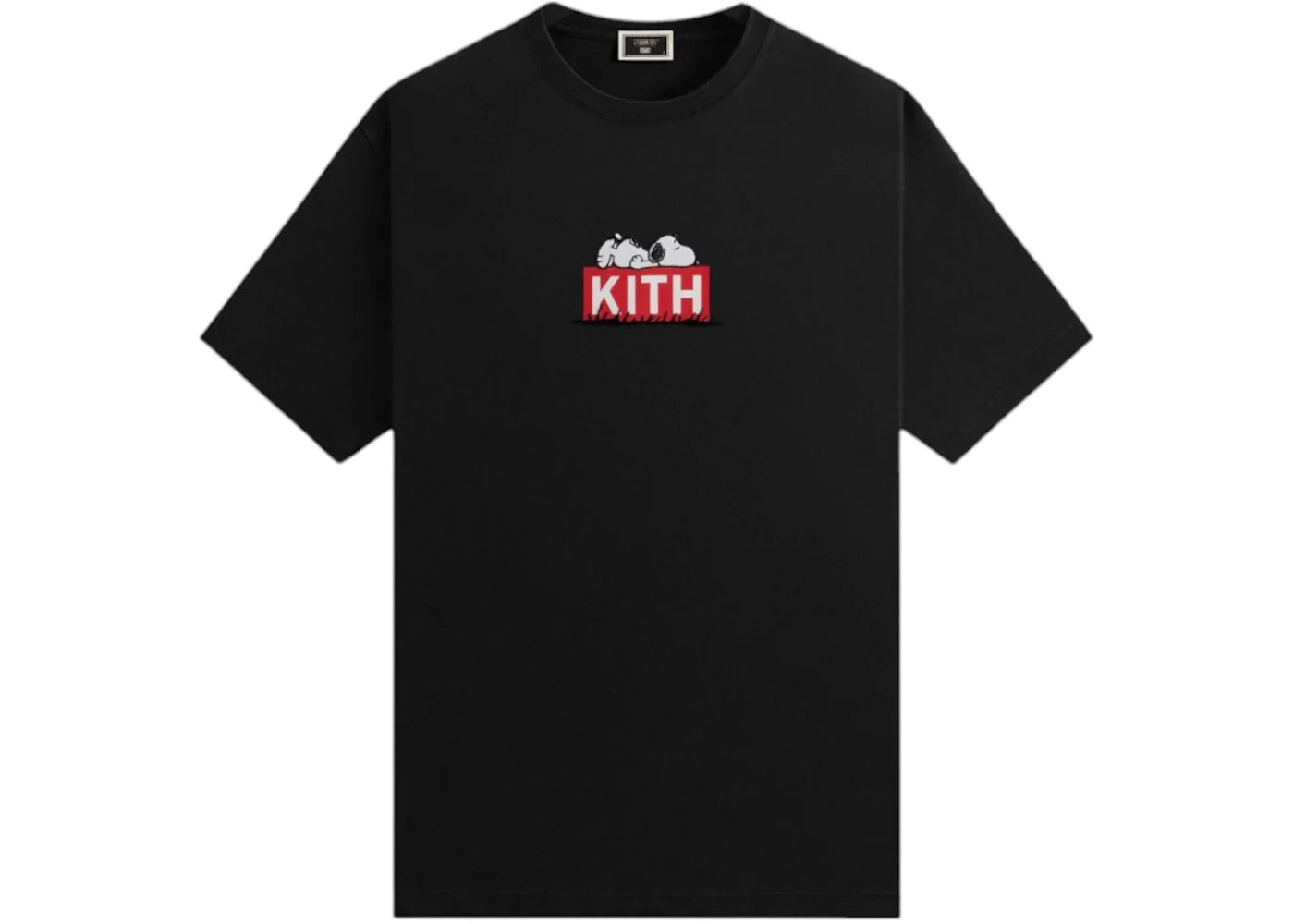 Kith x Peanuts Doghouse Classic Logo Tee-Black