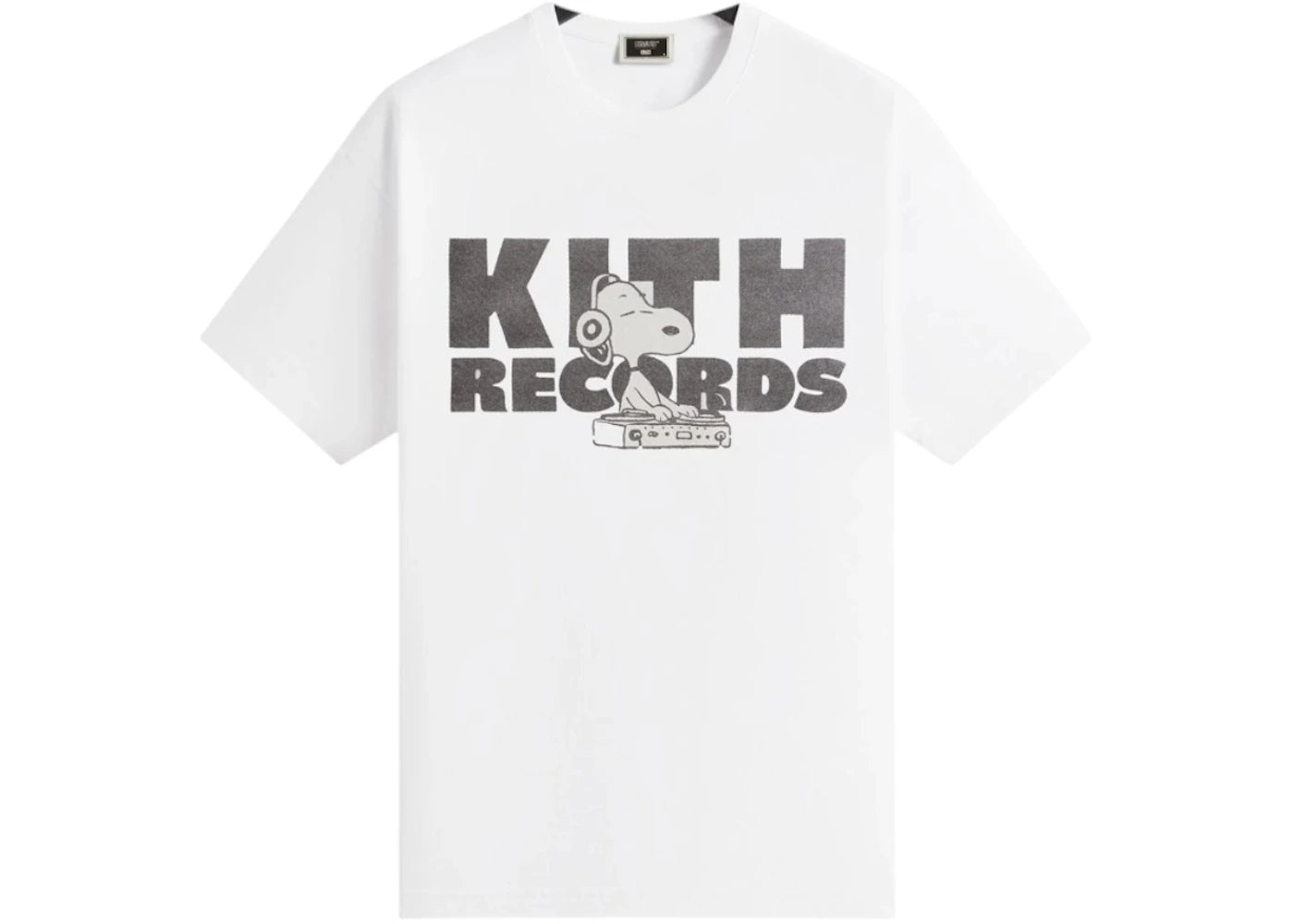 Kith x Peanuts Kith Records Vintage Tee-White