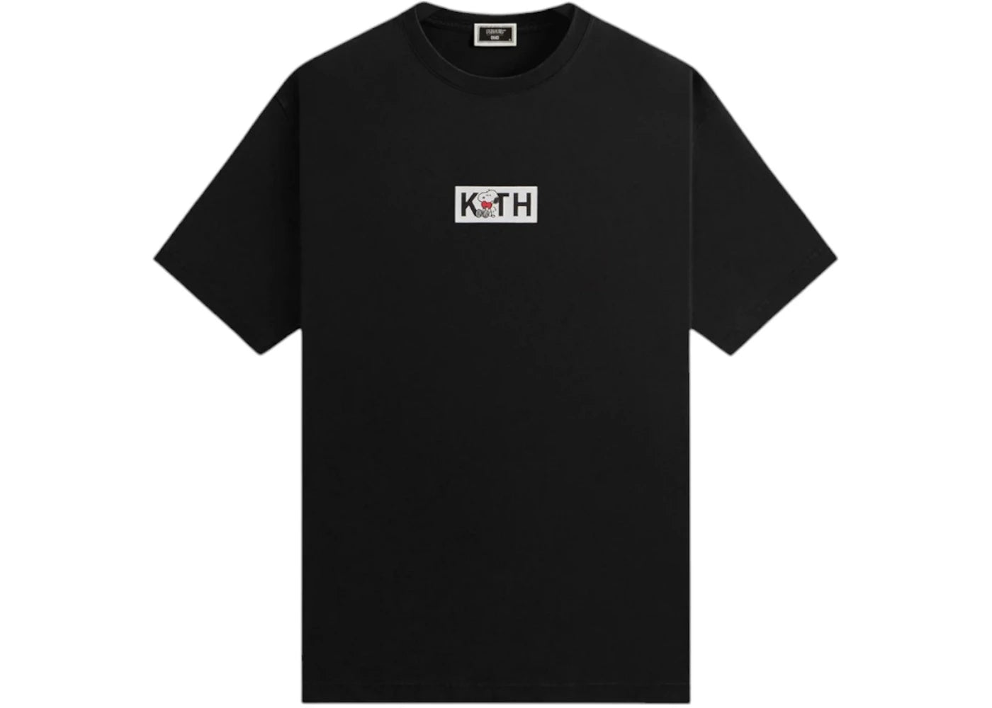 Kith x Peanuts Snoopy Classic Logo Tee-Black