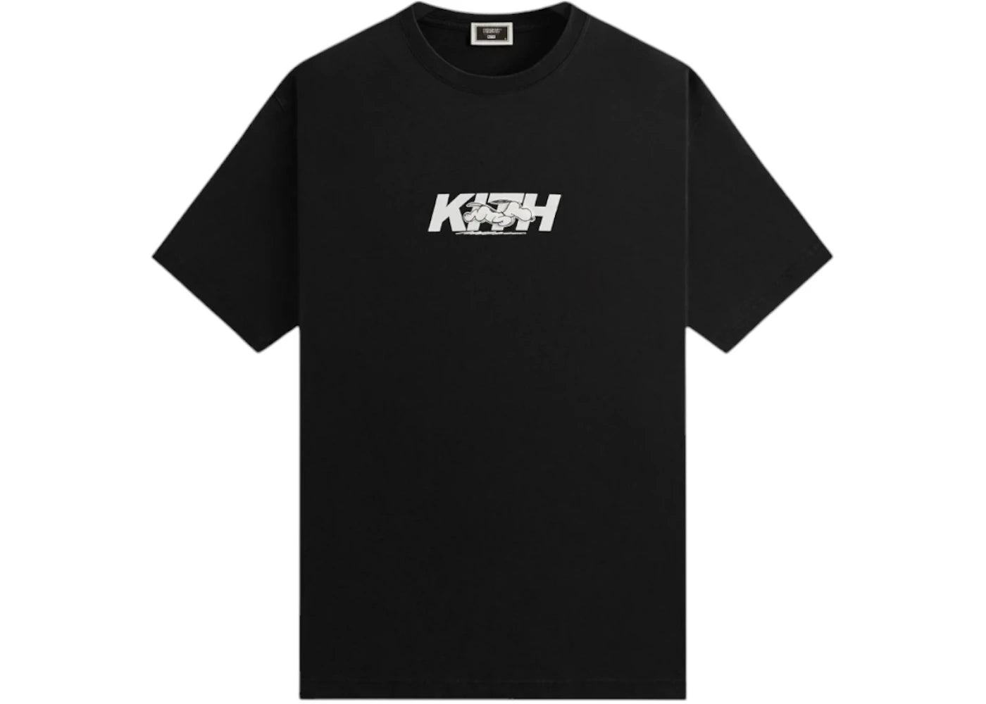 Kith x Peanuts Snoopy Run Fast Logo Tee-Black
