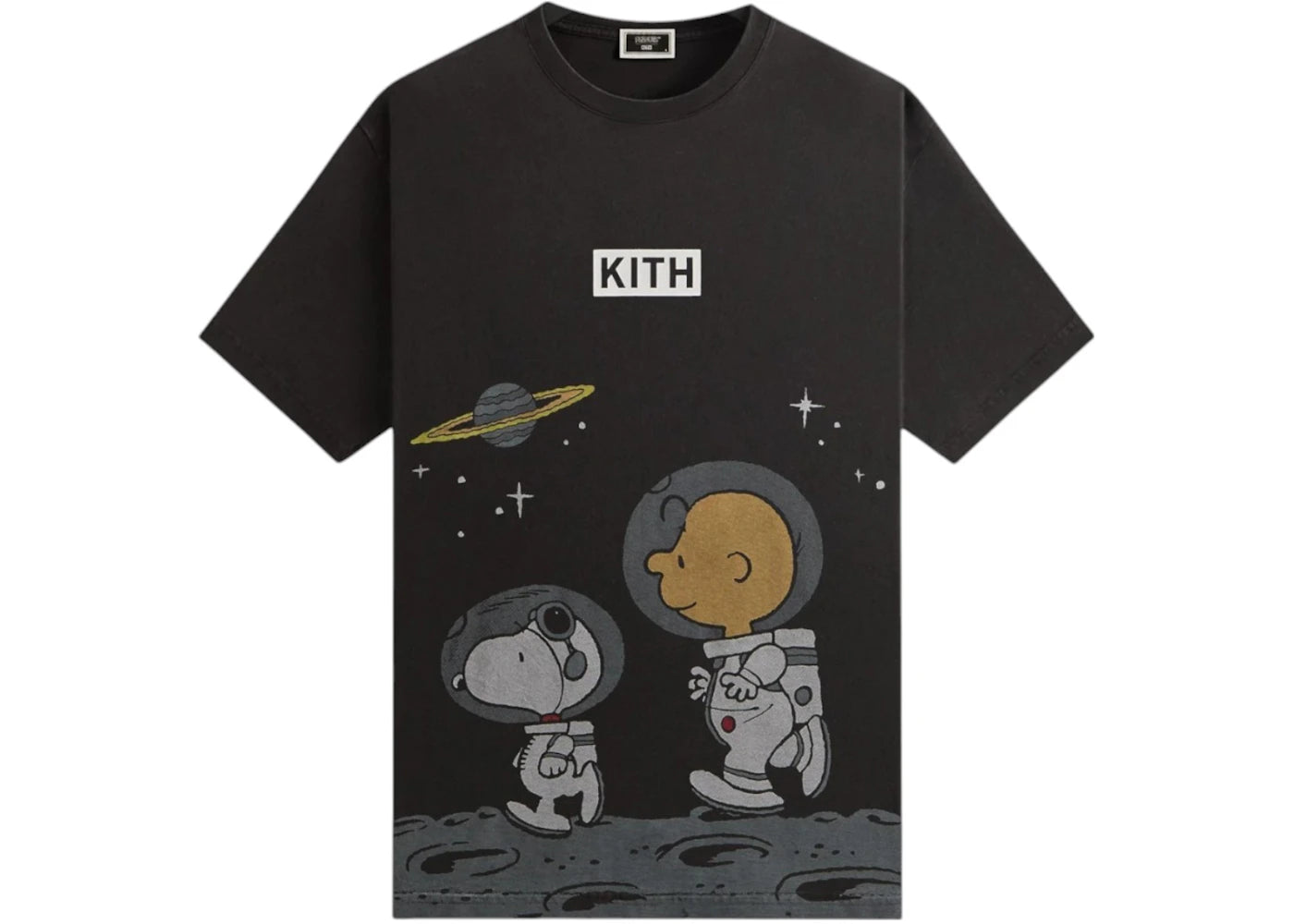 Kith x Peanuts Space Vintage Tee-Black
