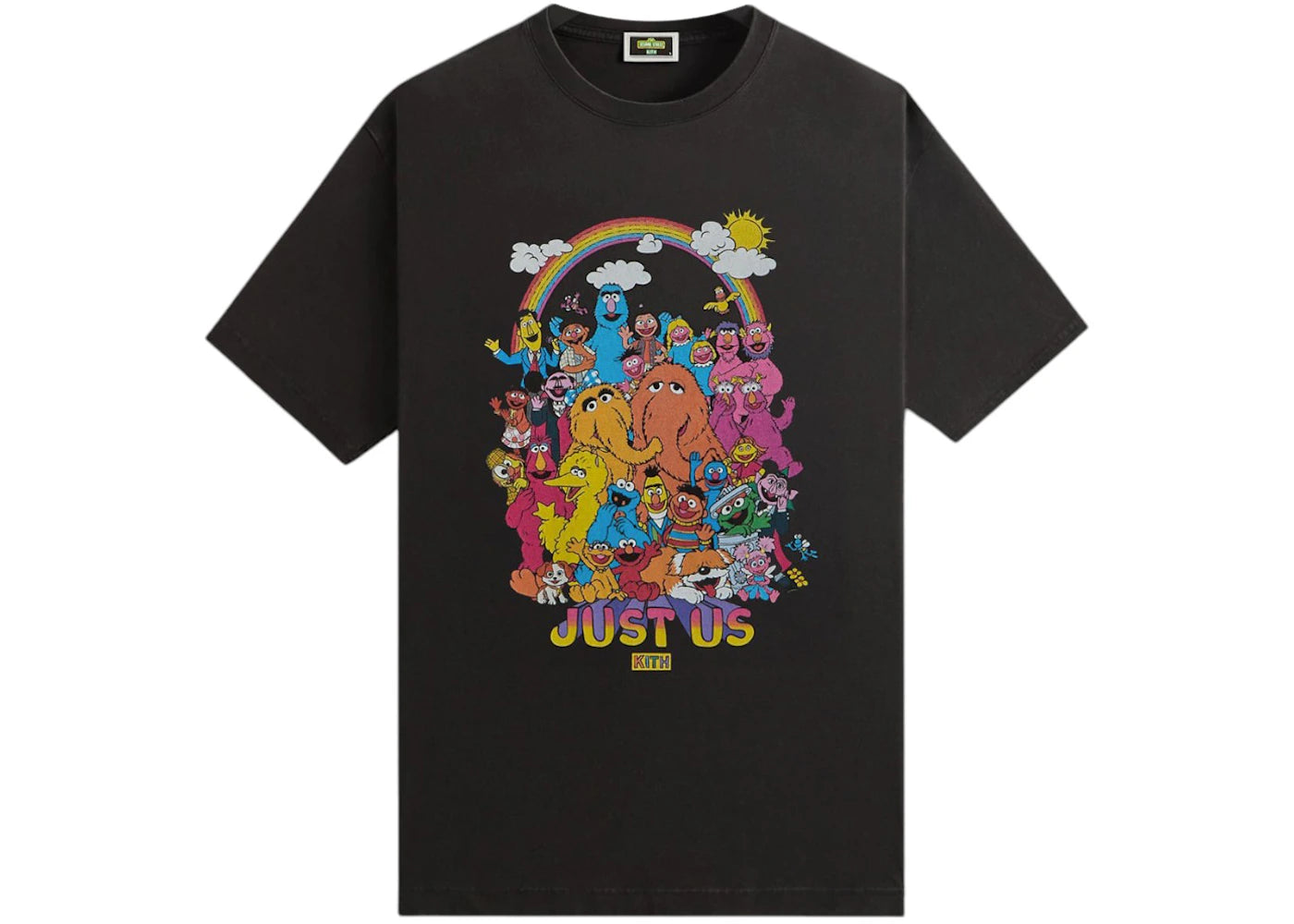 Kith x Sesame Street Characters Vintage Tee-Black
