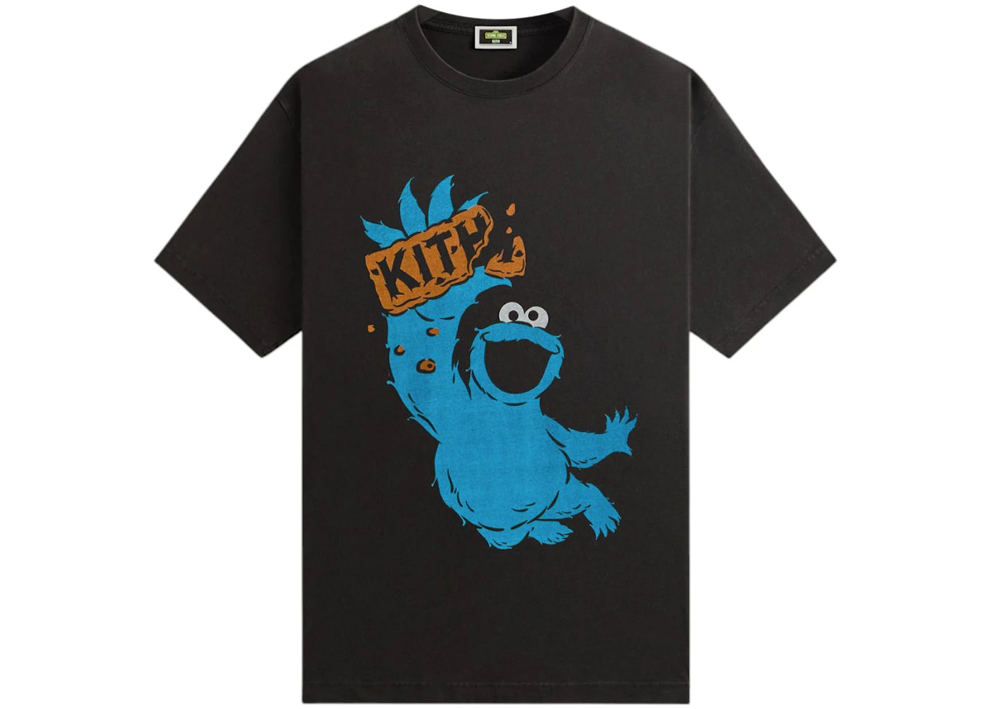 Kith x Sesame Street Cookie Monster Vintage Tee-Black