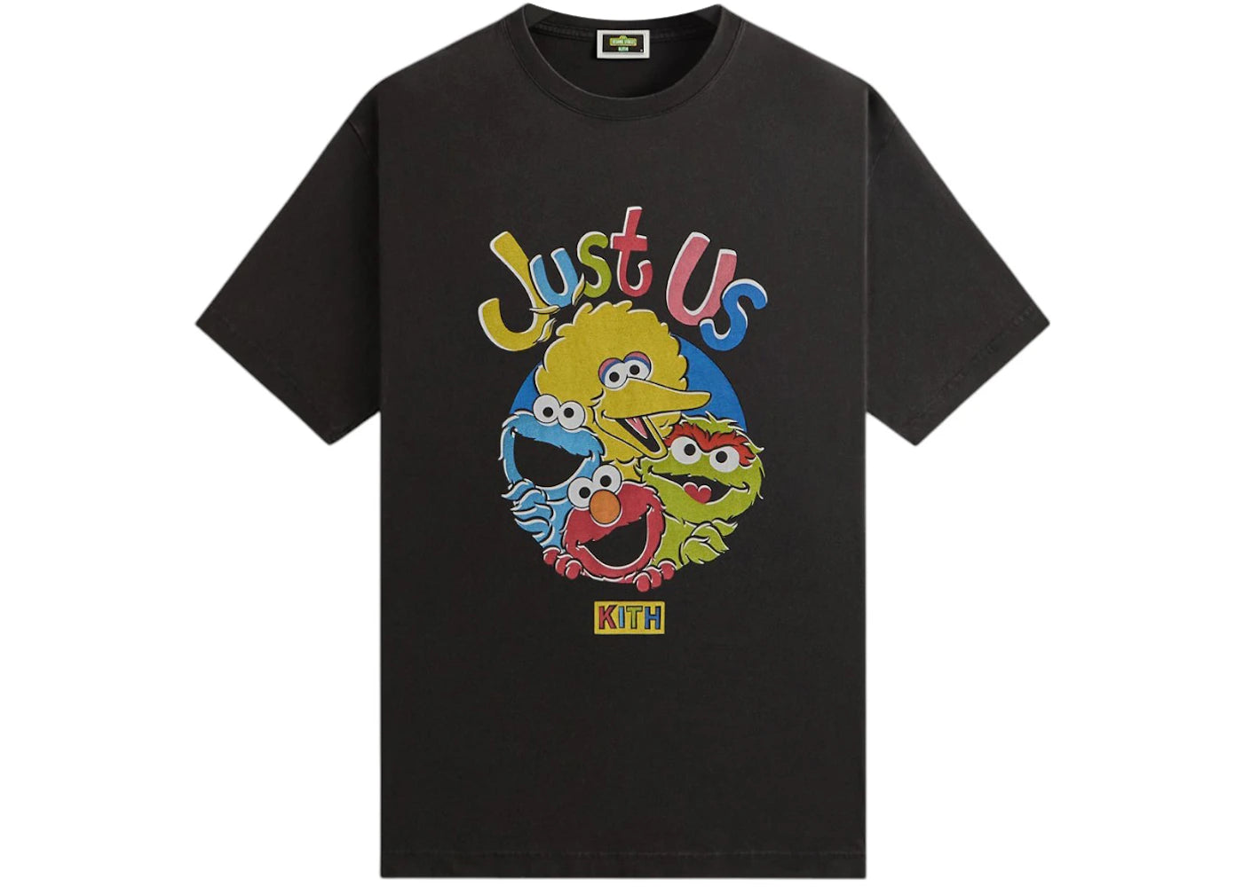 Kith x Sesame Street Just Us Vintage Tee-Black