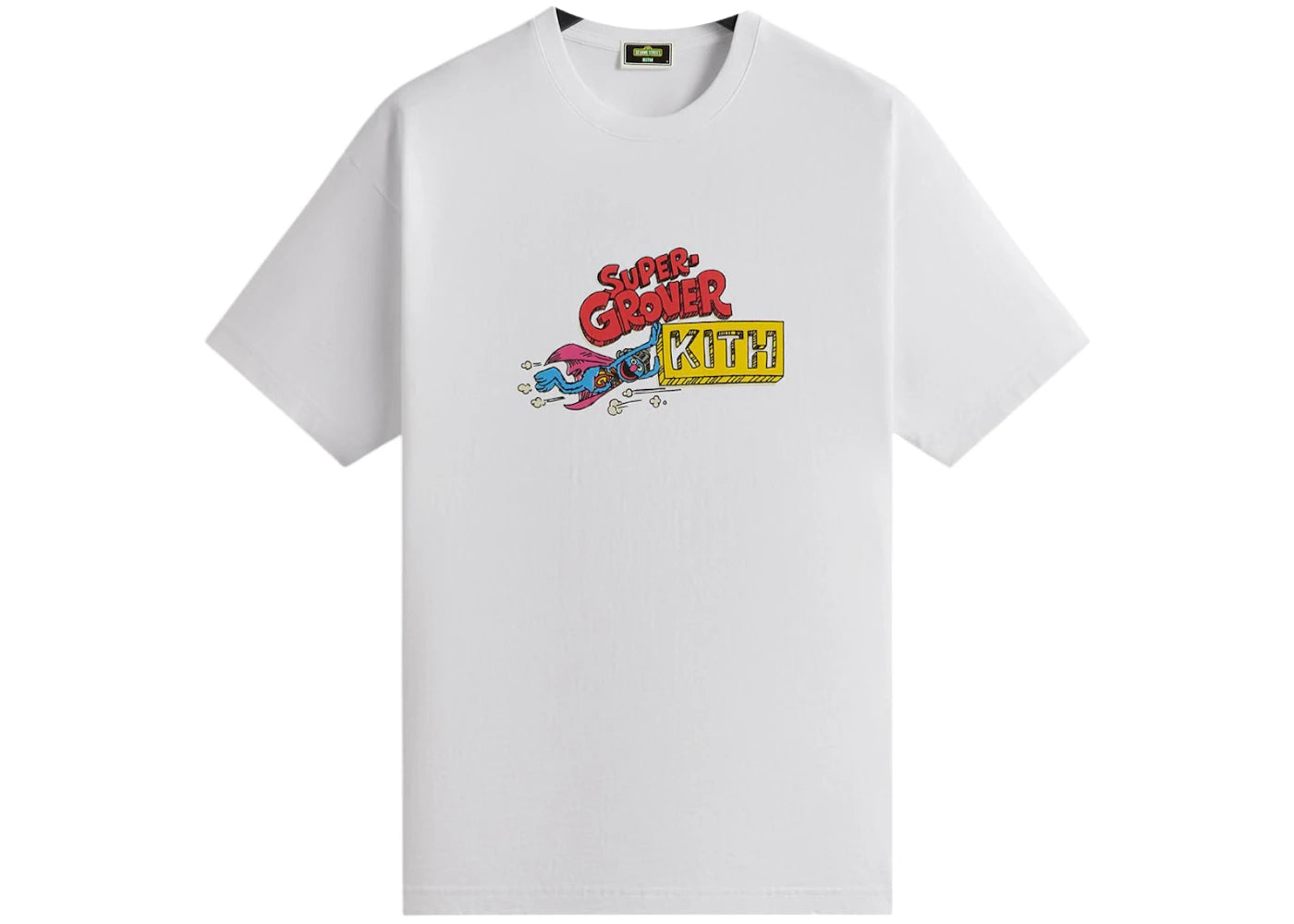 Kith x Sesame Street Super Grover Sketch Tee-White