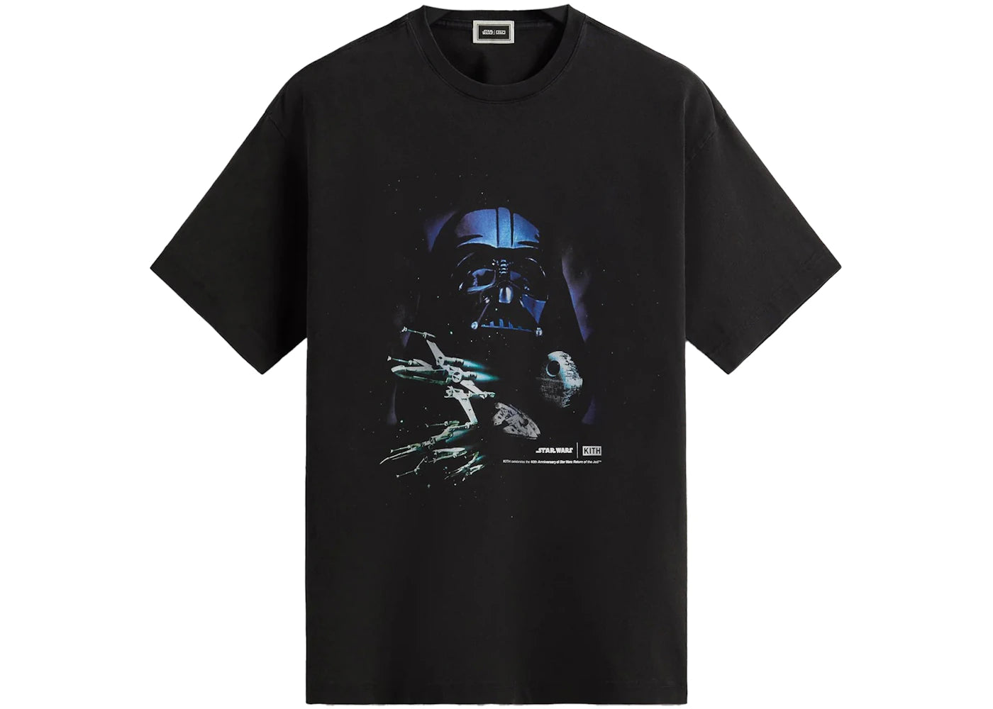 Kith x STAR WARS Darth Vader Space Poster Vintage Tee-Black PH