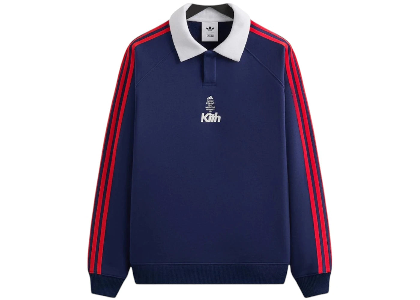 Pull-over de football Kith x adidas - Bleu