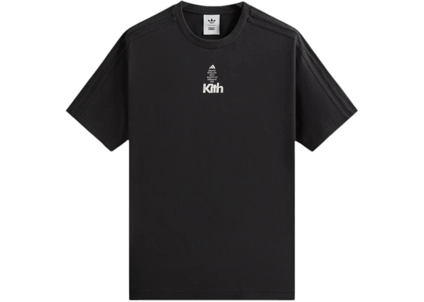 T-shirt à manches courtes Kith x adidas Football - Noir
