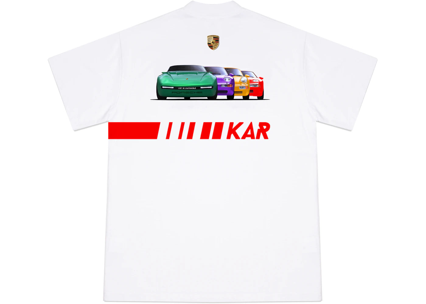 L'Art de L'Automobile Porsche 968 Dream Poster Tee White