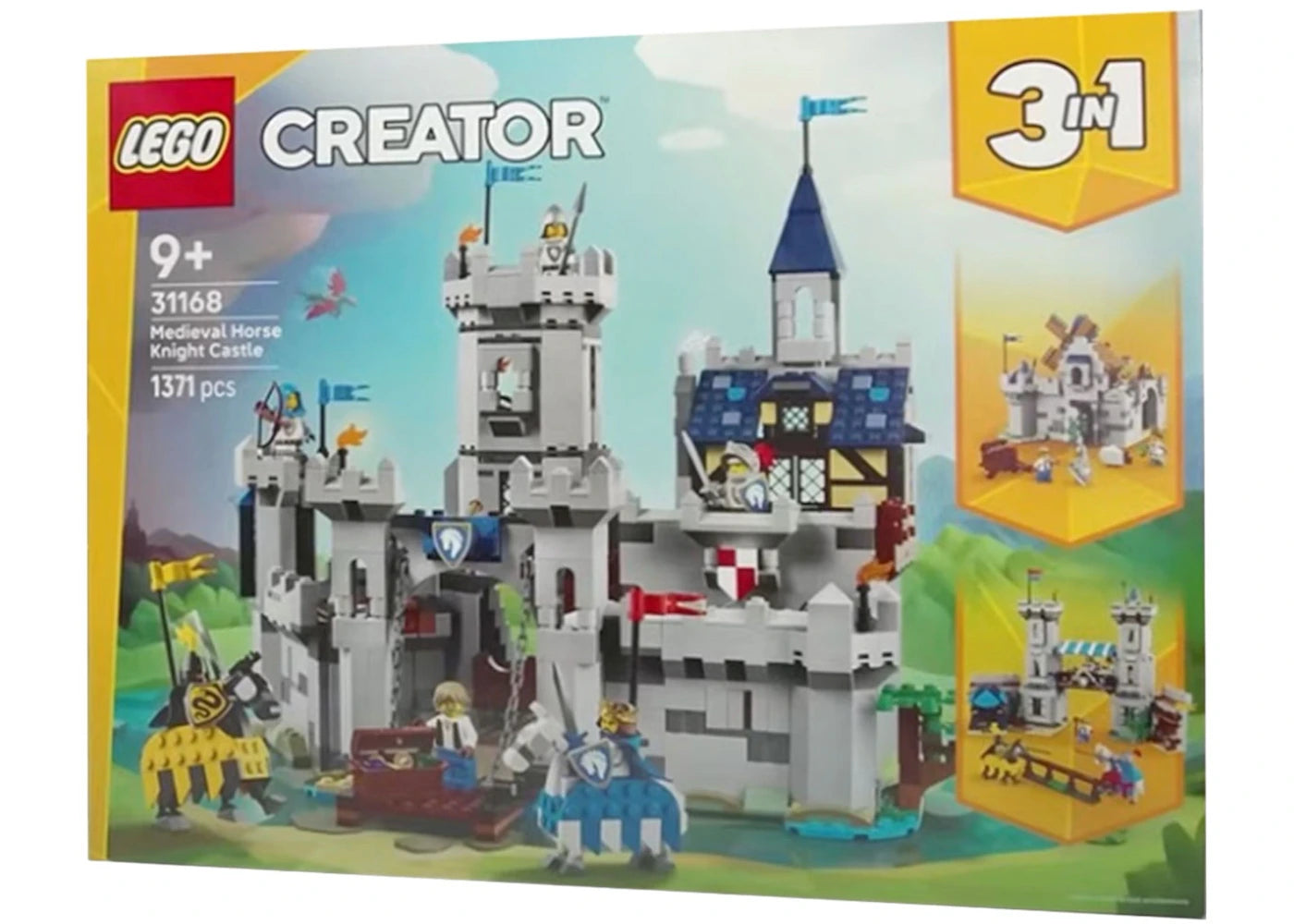 LEGO Creator 3-in-1 Medieval Horse Knight Castle Set 31168