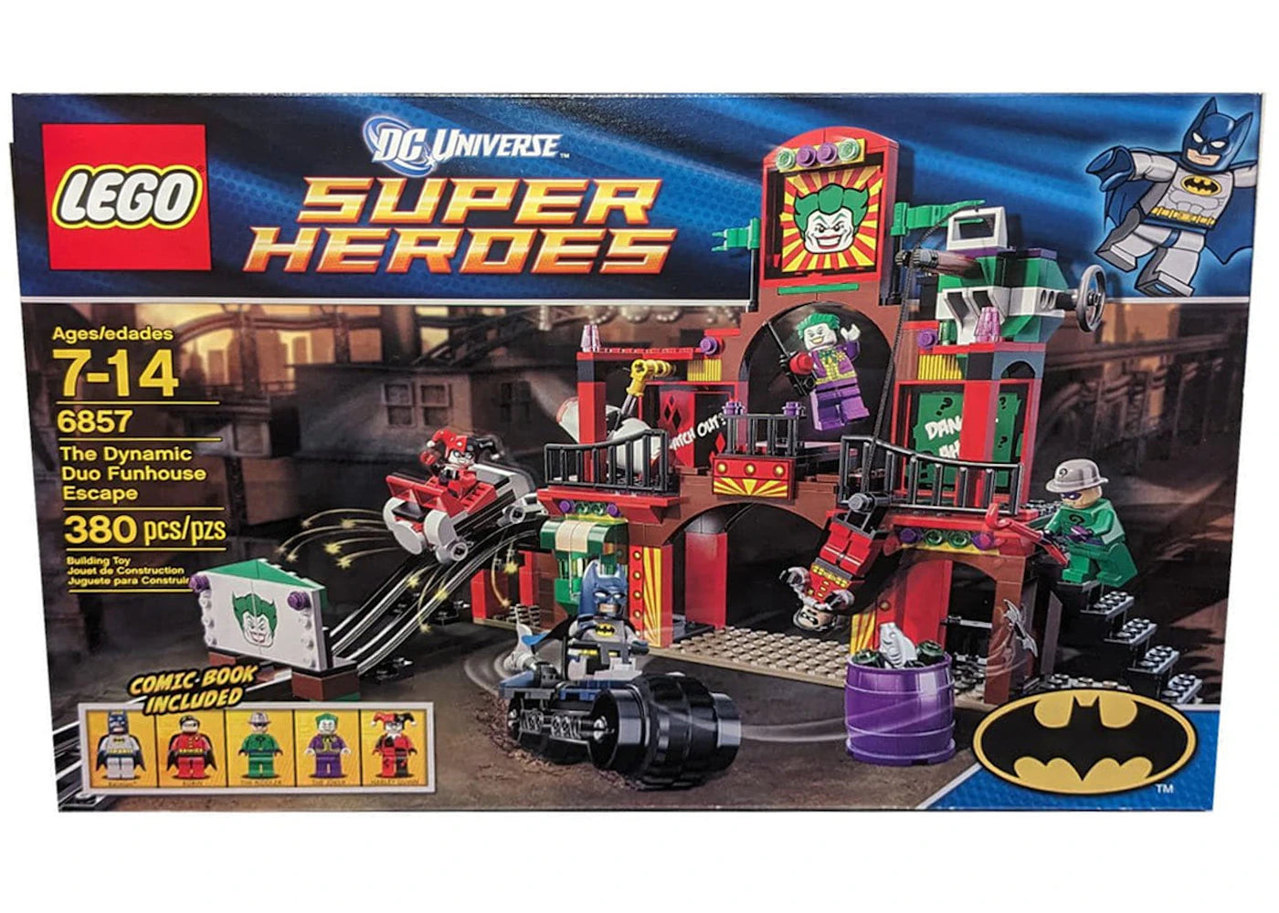 LEGO DC Comics Super Heroes The Dynamic Duo Funhouse Escape Set 6857 - main view