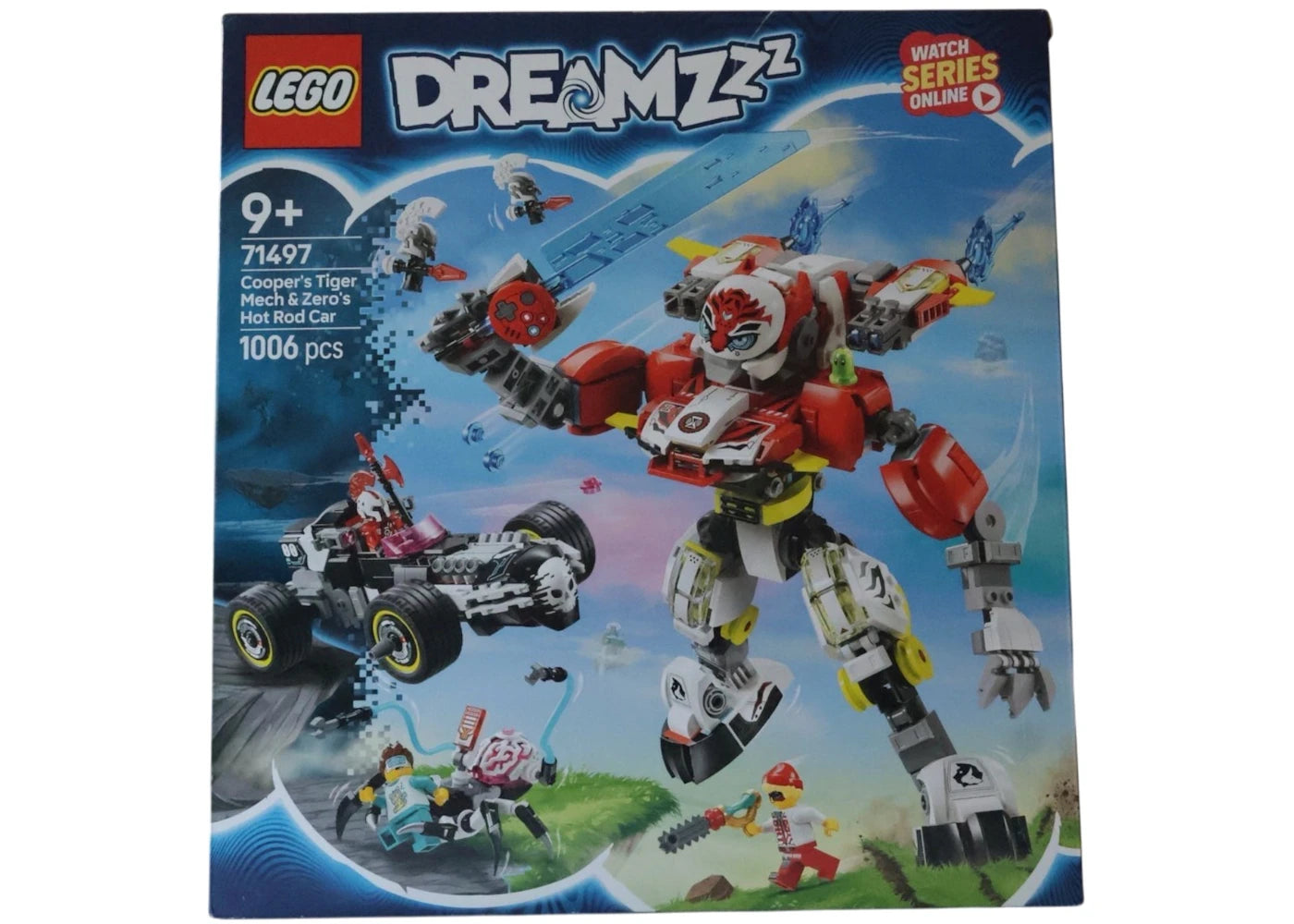 LEGO DREAMZzz Cooper's Tiger Mech & Zero's Hot Rod Car Set 71497