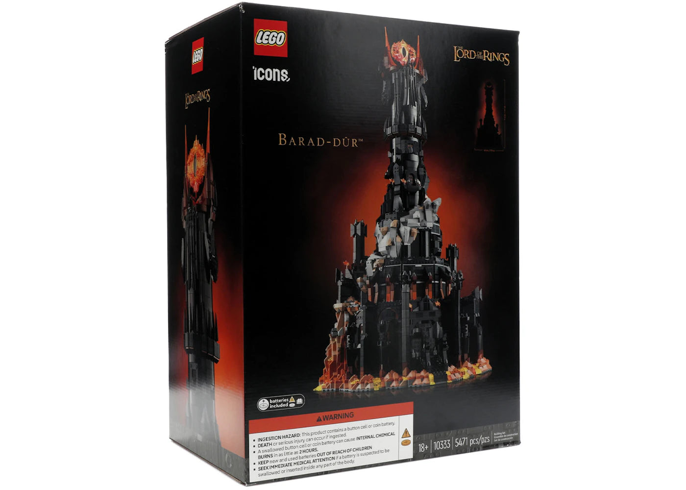 LEGO Icons The Lord of the Rings Barad-dur Set 10333-
