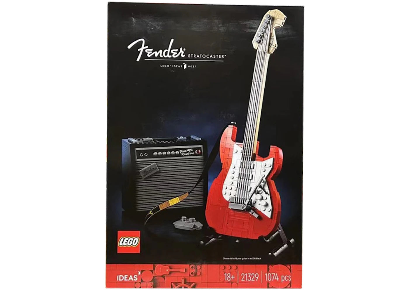 LEGO Ideas Fender Stratocaster Set 21329-Red/Black