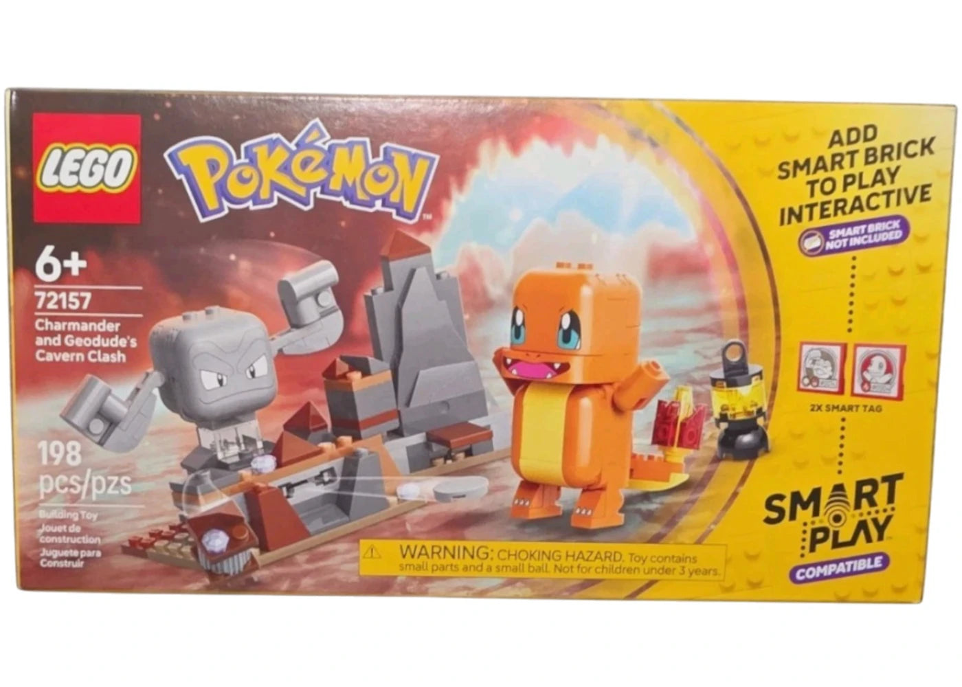 LEGO Pokemon: SMART Play: Charmander and Geodude's Cavern Clash Set #72157 - main view