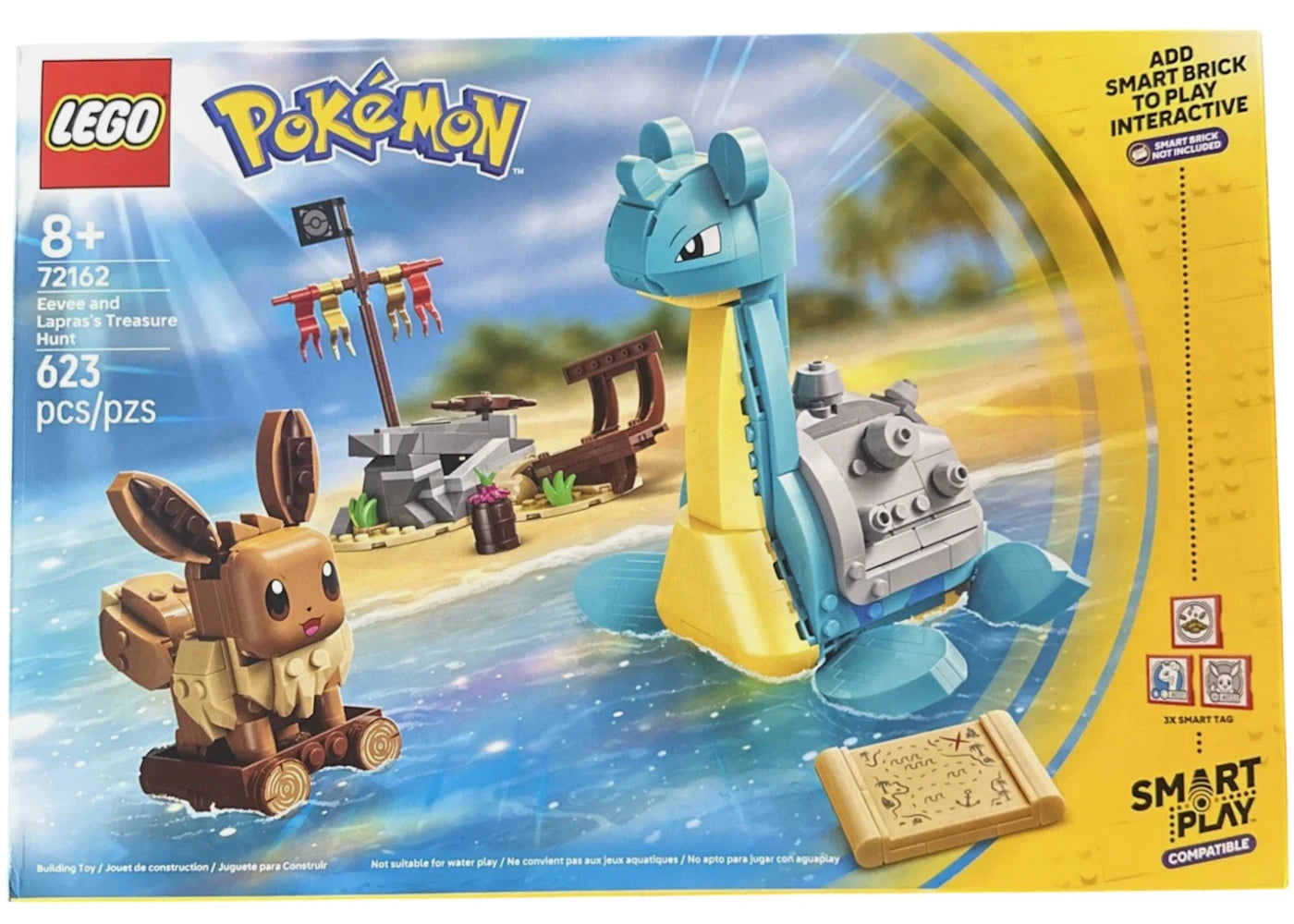 LEGO Pokemon: SMART Play: Eevee and Lapras's Treasure Hunt Set #72162 - main view