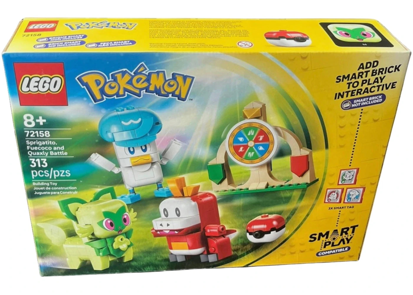 LEGO Pokemon: SMART Play: Sprigatito, Fuecoco and Quaxly Battle Set #72158 - main view