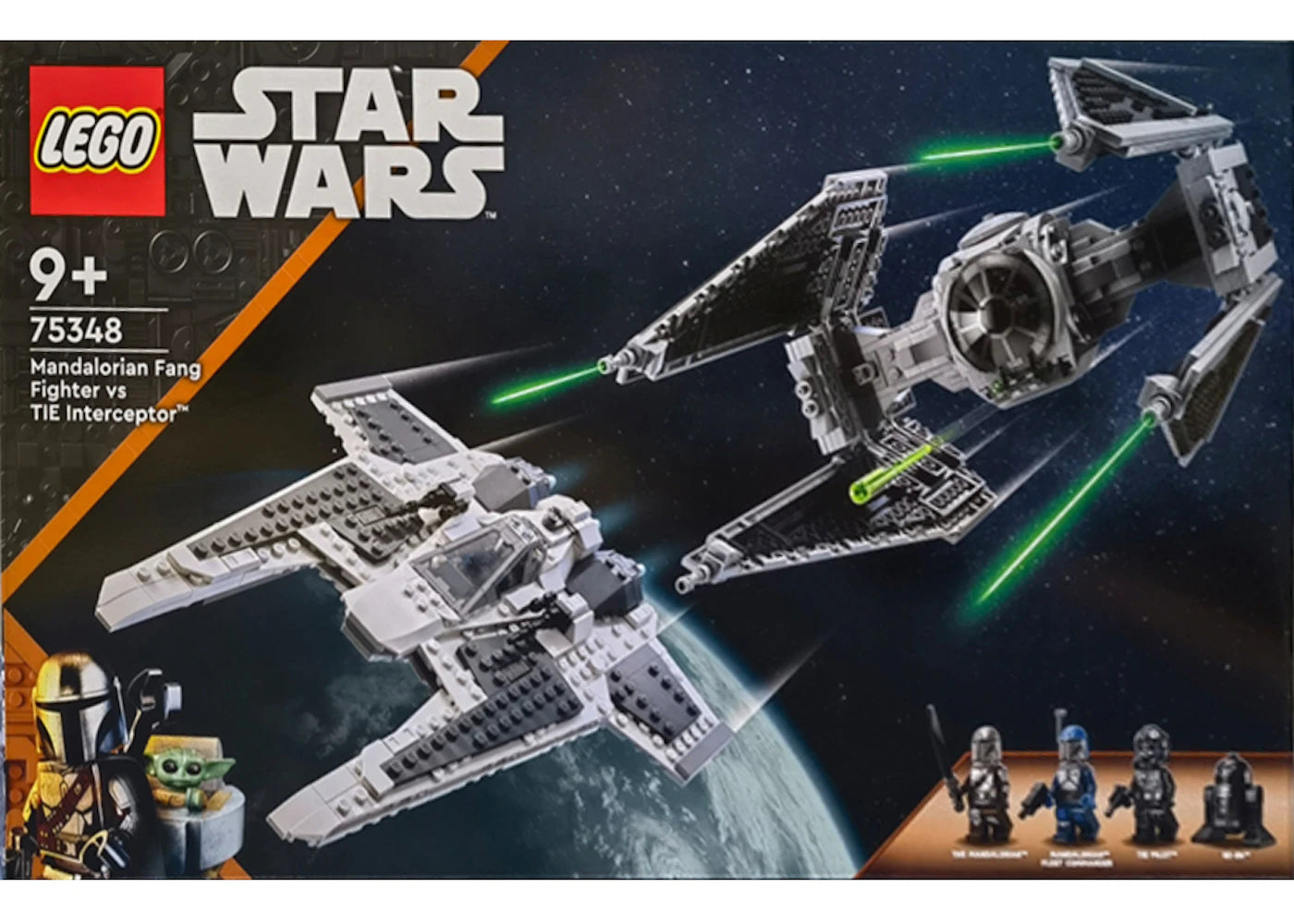 LEGO Star Wars Mandalorian Fang Fighter vs Tie Interceptor Set 75348 - main view