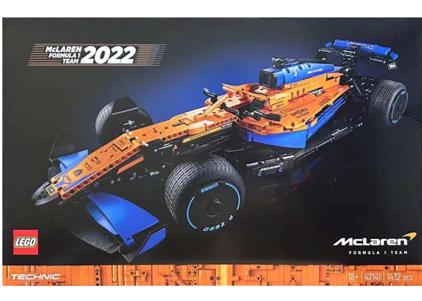 LEGO Technic McLaren Formula 1 F1 Team Race Car Set 42141-