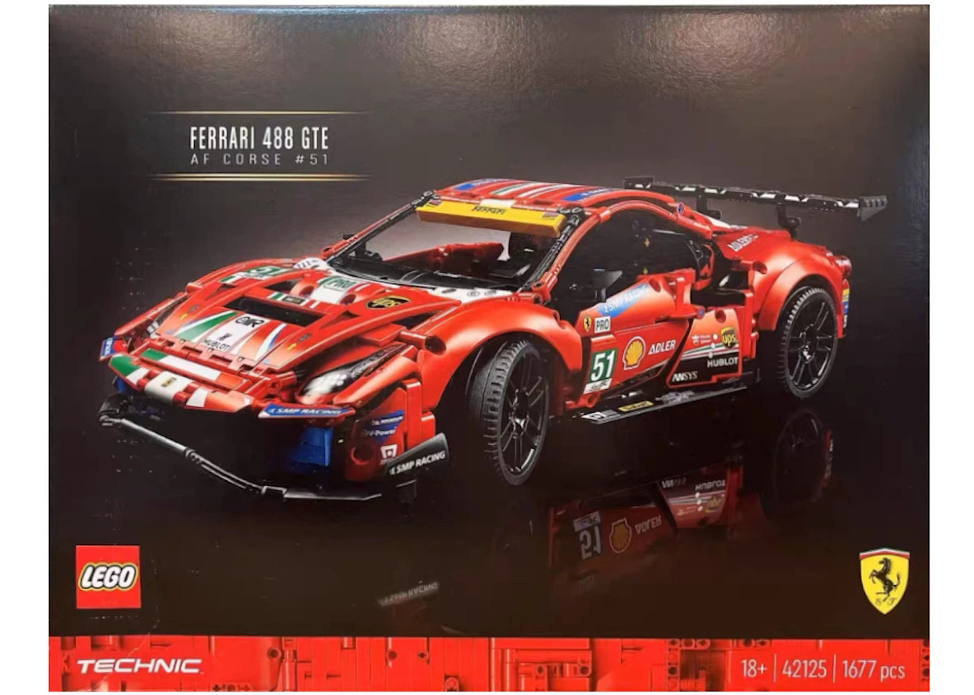 LEGO Technic Ferarri 488 GTE  InchAF Corse #51 Inch Set 42125