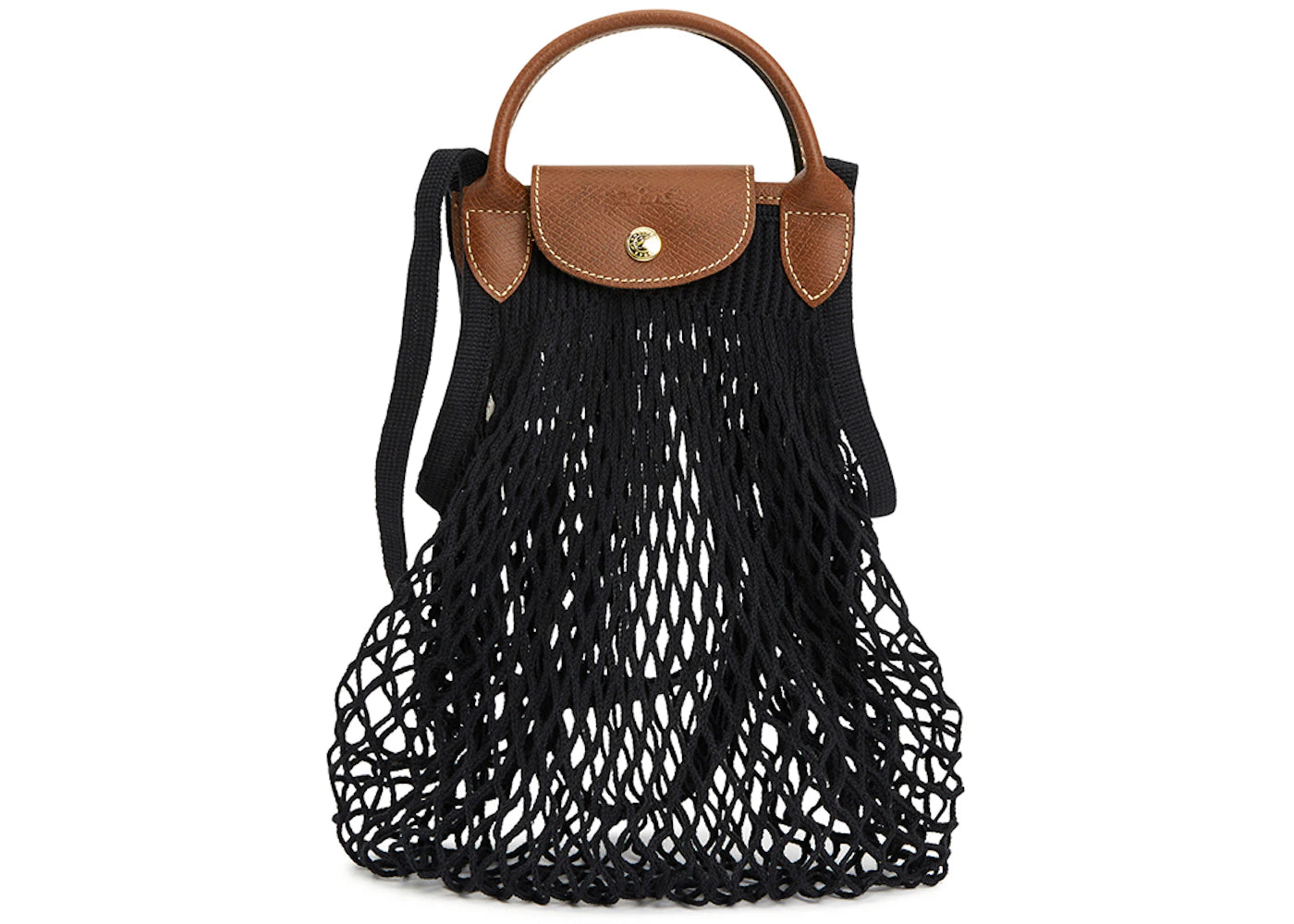 Longchamp Le Pliage Filet L Tote Bag-Black