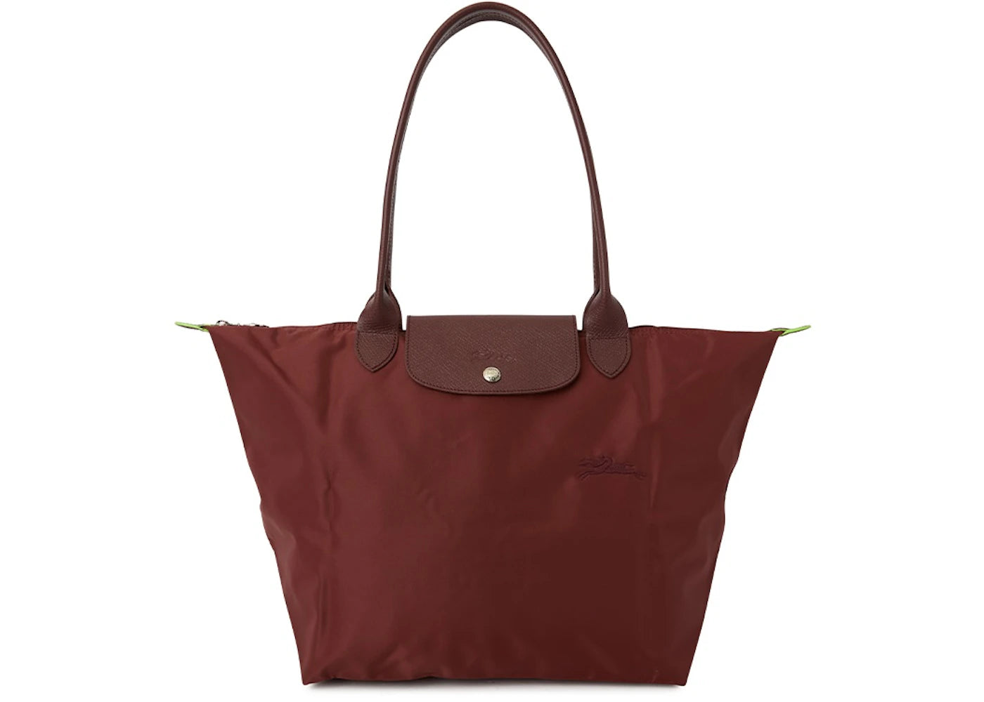 Longchamp Le Pliage Green L Shoulder Bag-Wine