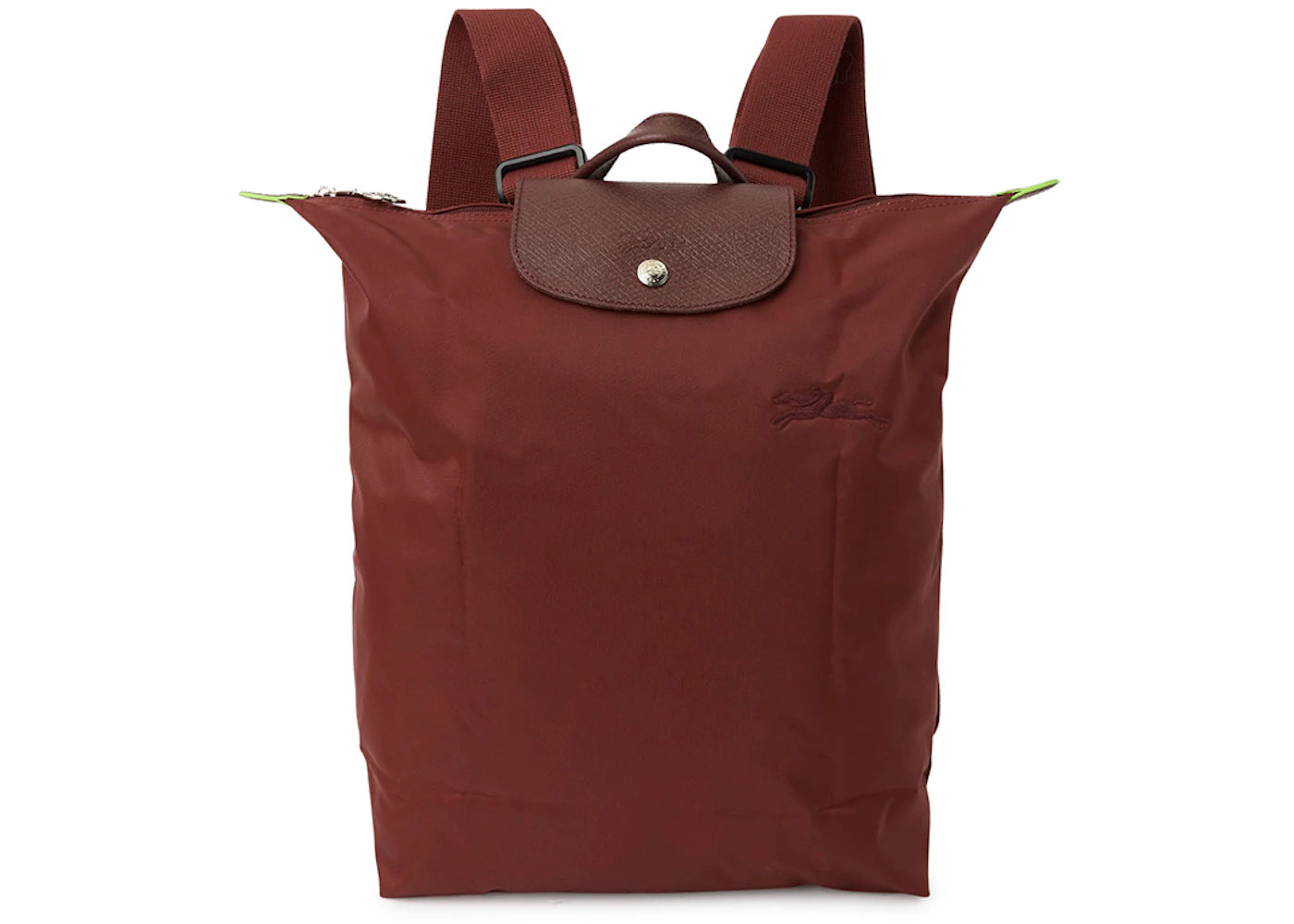 Longchamp Le Pliage Green M Backpack-Wine